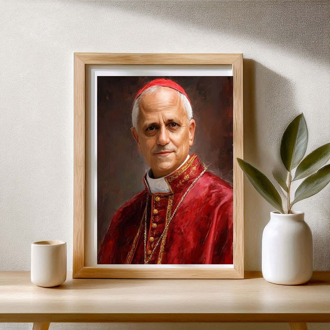 Pope Leo XIV , Cardinal Robert Francis Prevost First American Pope Poster
