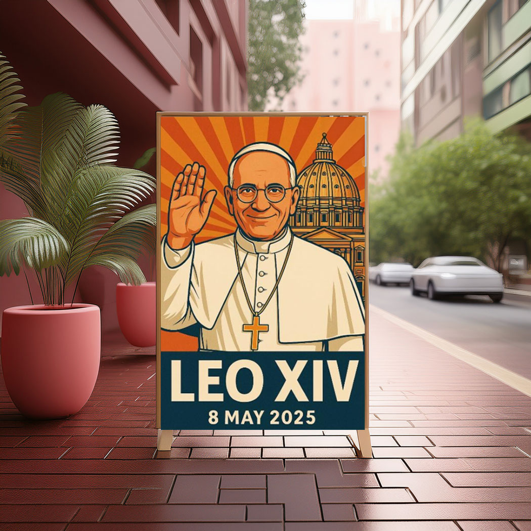 Pope Leo XIV Pop Art Poster