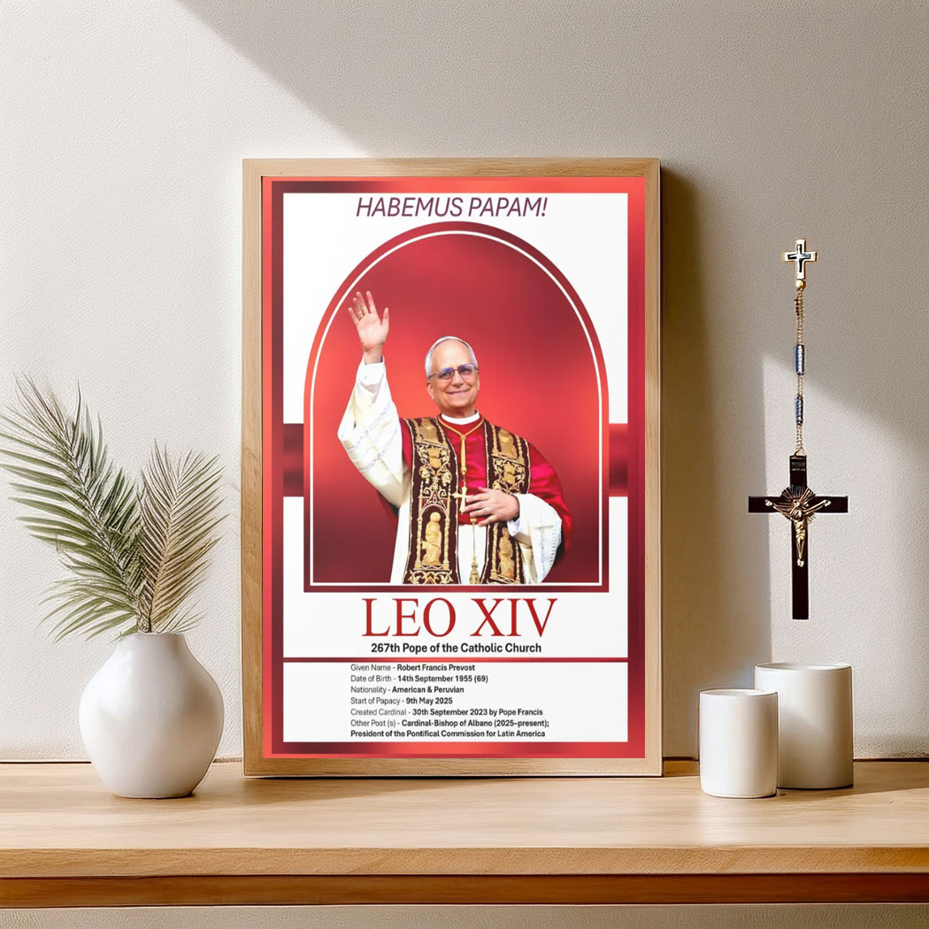 Official Pope Leo XIV - Robert Francis Prevost Poster