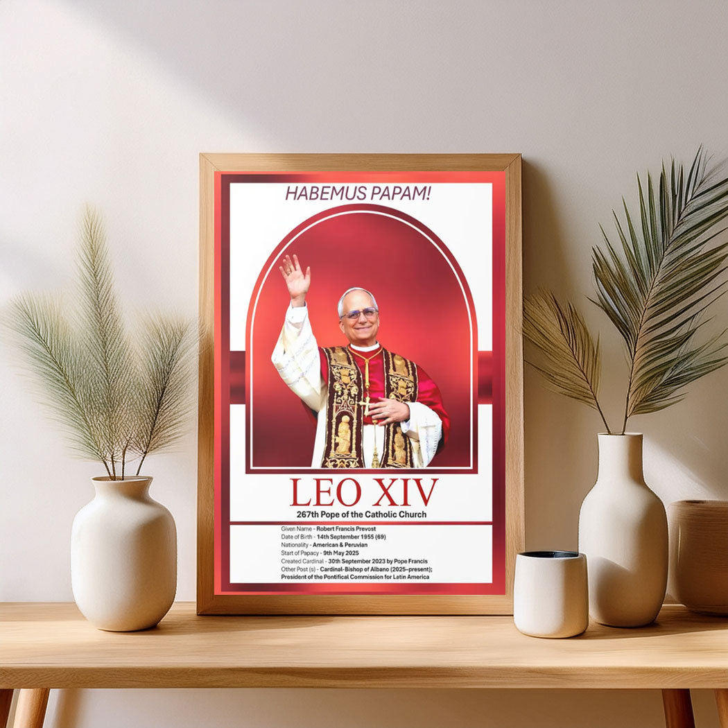 Official Pope Leo XIV - Robert Francis Prevost Poster