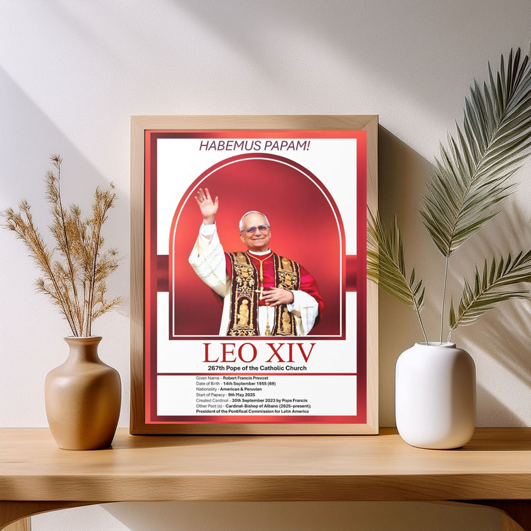 Official Pope Leo XIV - Robert Francis Prevost Poster