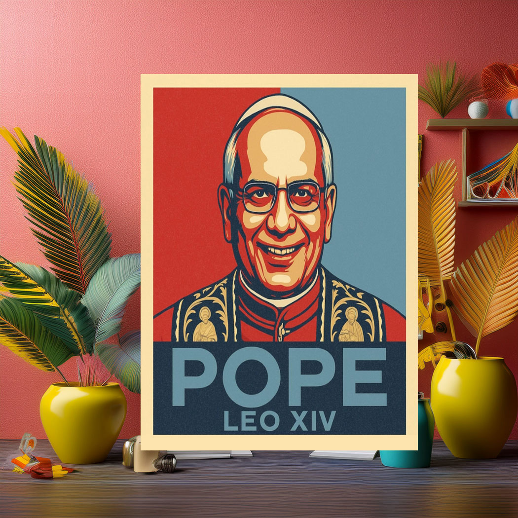 Pope Leo XIV Vintage Poster