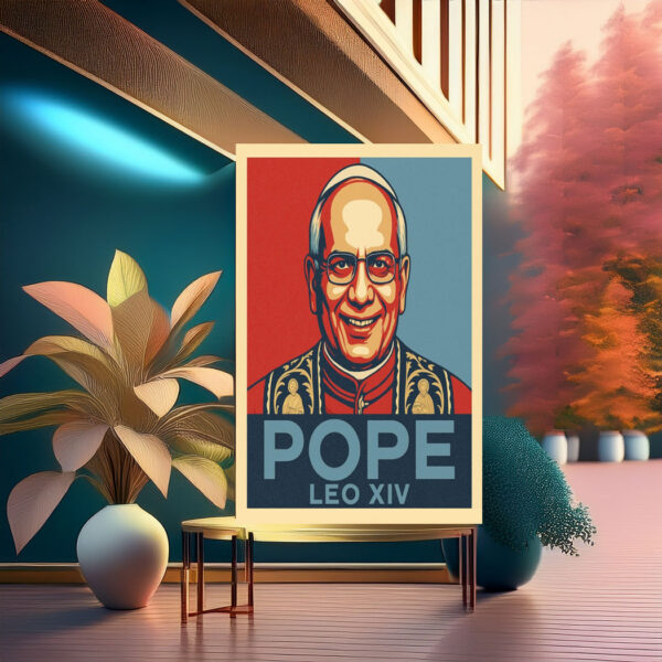 Pope Leo XIV Vintage Poster