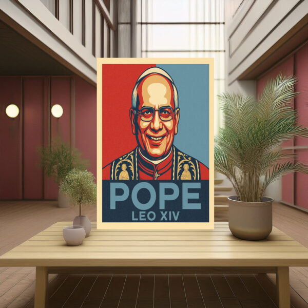 Pope Leo XIV Vintage Poster