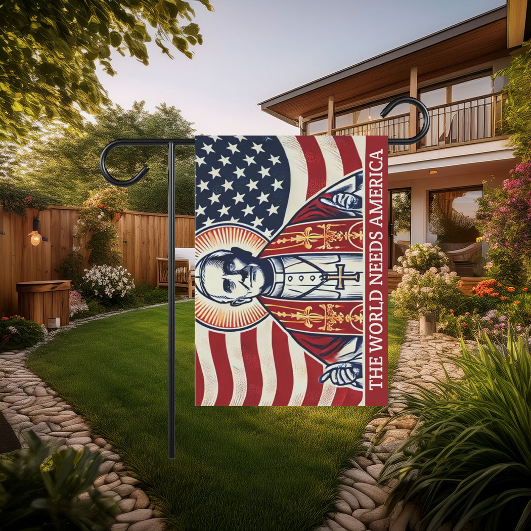 Red White and Leo Flag - Pope Leo XIV Catholic Flag