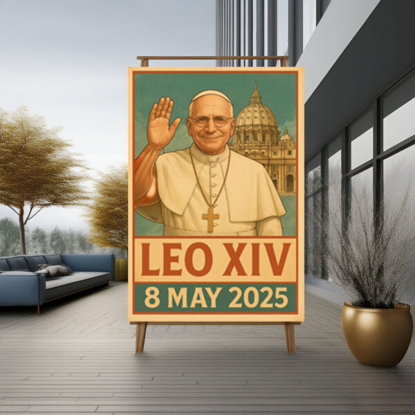 Retro Pope Leo XIV 2025 Poster