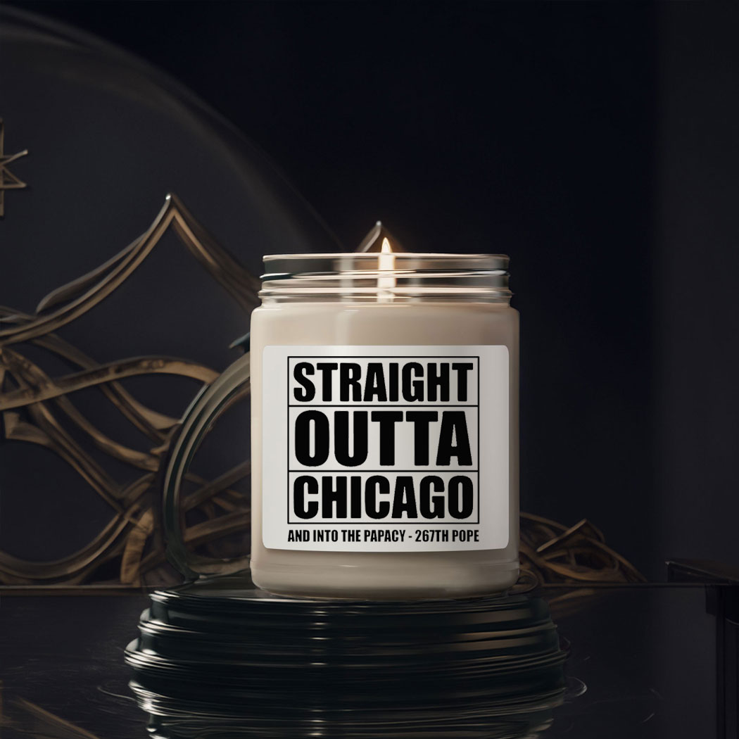 Straight Outta Chicago New Pope Leo XIV Candle