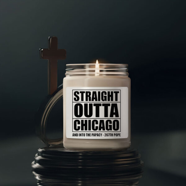 Straight Outta Chicago New Pope Leo XIV Candle